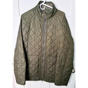 Polo Ralph Lauren quilted corduroy lines olive color jacket vintage size XL